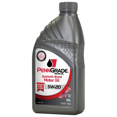 Motor Oil - Synthetic Blend - 5W20 - Semi-Synthetic - 1 qt Bottle - Each