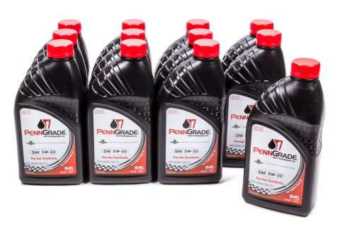 Motor Oil - High Zinc - 5W30 - Semi-Synthetic - 1 qt Bottle - Set of 12