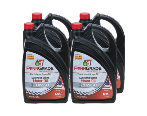 Motor Oil - 20W50 - Semi-Synthetic - 5 qt Jug - Set of 4