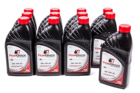 Motor Oil - High Zinc - 10W40 - Semi-Synthetic - 1 qt Bottle - Set of 12