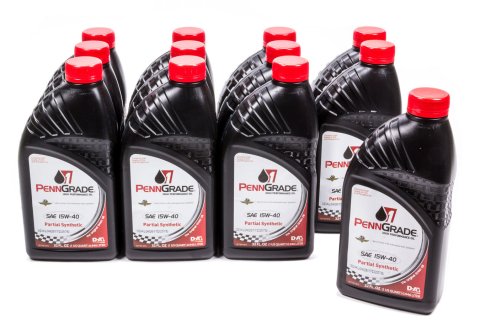 Motor Oil - High Zinc - 15W40 - Semi-Synthetic - 1 qt Bottle - Set of 12