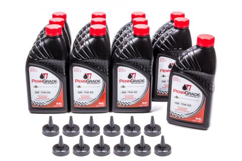 Gear Oil - Hypoid - 75W90 - Synthetic - 1 qt Bottle - Set of 12