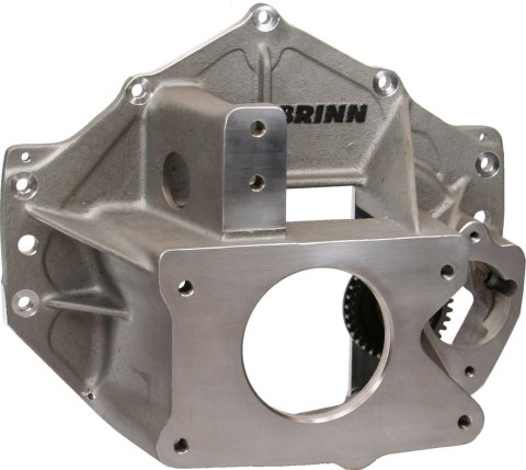 Bellhousing - Reverse Mount - Idler Gear - Top Pump Mount - Magnesium - Natural - Brinn Transmission - Chevy V8 - Kit