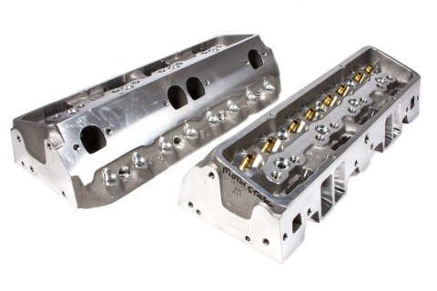 Cylinder Head - Dragon Slayer - Bare - 2.080 / 1.600 in Valves - 225 cc Intake - 68 cc Chamber - Angle Plug - Aluminum - Small Block Chevy - Pair