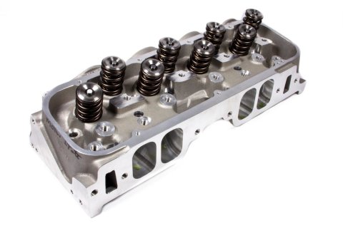 Cylinder Head - SR 20 Series - Assembled - 2.400 / 1.800 in Valves - 440 cc Intake - 95 cc Chamber - 1.645 in Springs - Straight Plug - Aluminum - Big Block Chevy - Each