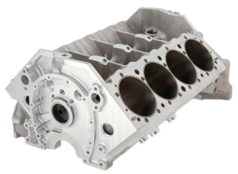 Engine - ASCS Spec - Bare Block - 4.125 in Bore - 9.025 in Deck - 350 Mains - 4-Bolt Mains - Aluminum - Small Block Chevy - Each