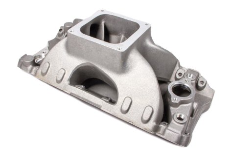 Intake Manifold - Dominator Flange - Single Plane - Rectangle Port - Aluminum - Natural - Big Block Chevy - Each