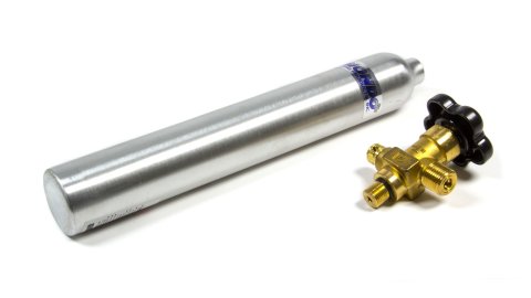 CO2 Bottle - 10 oz - Standard Valve - Bracket Included - Aluminum - Natural - Each