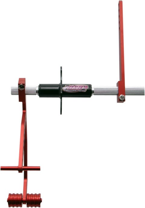 Pedal Assembly - Gas - Straight Foot Box Mount - Aluminum - Red Anodized - Universal - Each