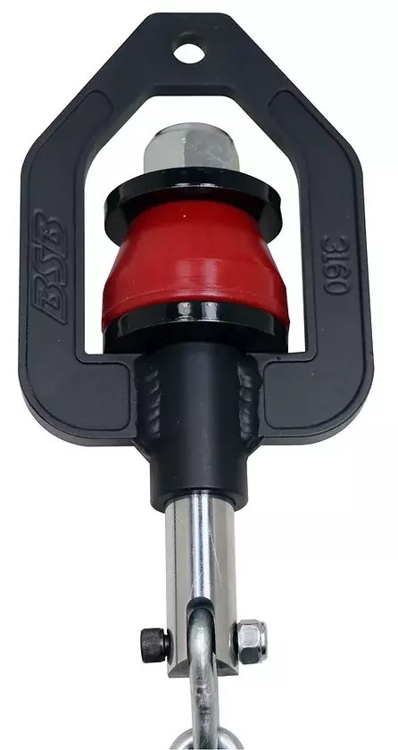 Suspension Limiter - Bolt-On - Bushing / Bracket / Chain - Steel - Black Powder Coat - Each