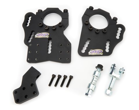 Trailing Arm Bracket - Sport - Axle Mount - Clamp-On - Forward Mounting - Passenger Side - Adjustable - Hardware Included - Steel - Black Powder Coat - Universal - Each