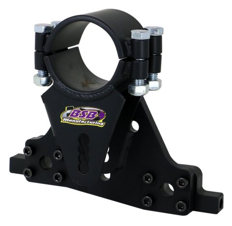 Trailing Arm Bracket - Sport - Frame Mount - Bolt-On - Driver Side - Adjustable - Hardware Included - Steel - Black Powder Coat - Universal - Each