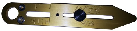 Ride Height Gauge - 7 to 9 in Height Range - Aluminum - Gold Anodized - Each