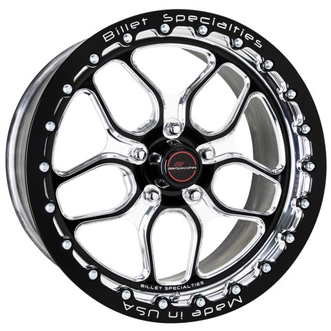 Wheel - Win Lite - 17 x 10 in - 7.625 in Backspace - 5 x 4.50 in Bolt Pattern - Beadlock - Aluminum - Black Anodized / Machined Center - Machined Lip - Each