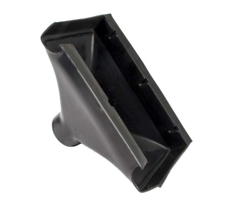 Air or Oil Cooler Duct - Body Mount - Driver / Passenger Side - Single 3 in Tube - 5.75 x 11 in Intake - Plastic - Black - Each