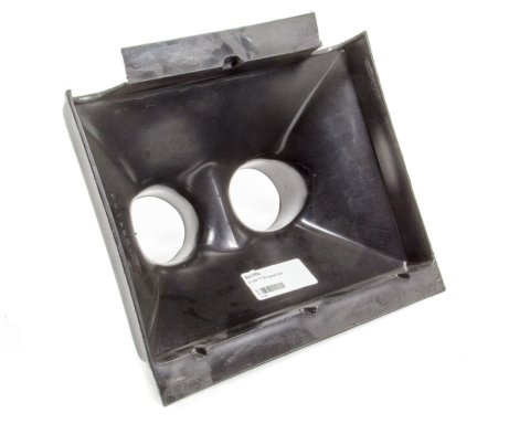 Air or Oil Cooler Duct - Dual 3 in Tube - 8-1/2 x 11 in Intake - Plastic - Black - Each
