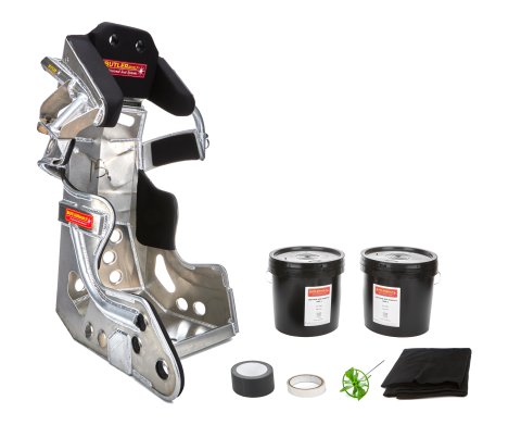 Seat and Cover - ProLite Slide Job Advantage - 15 in Wide - 10 Degree Layback - HANS Cut-Out - Molded Urethane Cover - Aluminum - Natural - Kit