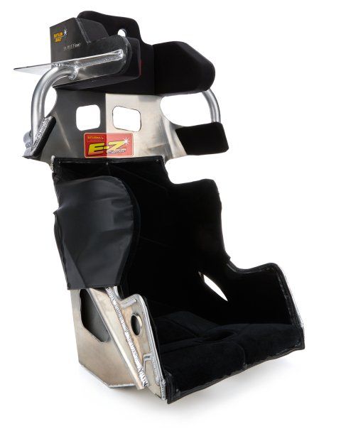 Seat and Cover - E-Z II Series Mod - 17-1/2 in Wide - 15 Degree Layback - Velour Cover - Aluminum - Natural - Kit