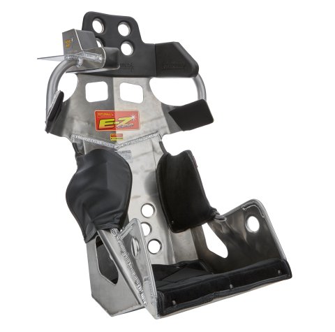 Seat and Cover - E-Z Series Sportsman - 18 in Wide - 20 Degree Layback - Black Velour Cover Included - Aluminum - Natural - Kit