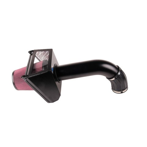 Air Induction System - Reusable Oiled Filter - Aluminum - Black Powder Coat - GM Duramax - GM Fullsize Truck 2017-19 - Kit
