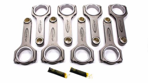 Connecting Rod - Compstar - H Beam - 6.700 in Long - Bushed - 7/16 in Cap Screws - ARPL19 Bolt - Forged - Steel - Big Block Chevy - Set of 8