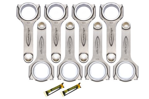 Connecting Rod - Compstar - H Beam - 6.800 in Long - Bushed - 7/16 in Cap Screws - ARPL19 Bolt - Forged - Steel - Big Block Chevy - Set of 8