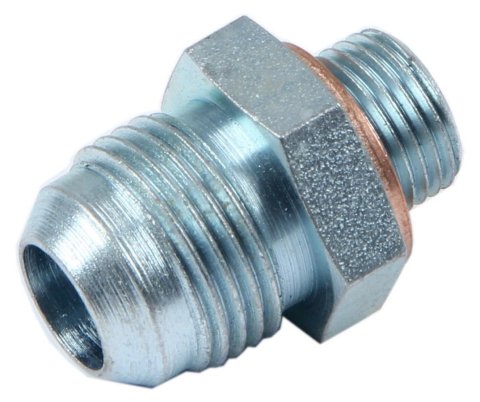 Fitting - Adapter - Straight - 10 AN Male to 5/8-18 in Male - Steel - Zinc Plated - Each