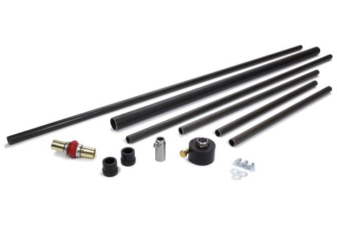 Steering Column Kit - Bracket / Column Tube / Bushings / Steering Shaft / U-Joint / Quick Release - Chromoly - Natural - Mustang II / Pinto Splined Racks - Kit