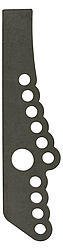 Four Link Bracket - Heavy Duty - Chassis Bracket - Weld-On - 1/4 in Thick - 3/4 in Holes - 1-1/8 in Hole Spacing - Steel - Natural - Each