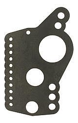 Four Link Bracket - Housing Bracket - Heavy Duty - Weld-On - 1/4 in Thick - 3/4 in Holes - Shock Mount - Steel - Natural - 3 in Axle Tubes - Each