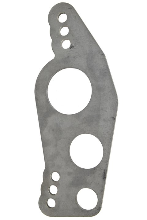 Four Link Bracket - Housing Bracket - Top Gun - Weld-On - 1/4 in Thick - 5/8 in Holes - Steel - Natural - 3 in Axle Tubes - Each
