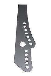 Four Link Bracket - Chassis Bracket - Top Gun - Weld-On - 1/4 in Thick - 5/8 in Holes - Steel - Natural - Each