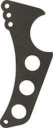 Wheelie Bar Bracket - Weld-On - 1/4 in Thick - 3/8 in Holes - Steel - Natural - 3 in Axle Tubes - Each