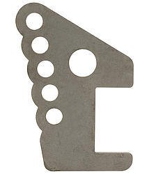 Ladder Bar Chassis Bracket - Weld-On - 1/4 in Thick - 3/4 in Holes - Steel - Natural - 2 x 3 in Crossmembers - Each