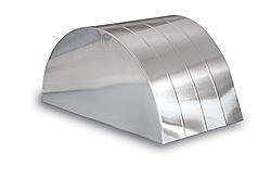 Wheel Tubs - Pro - 45 in Diameter x 22.5 in High x 28 in Wide x 0.04 in Thick - Beaded - Aluminum - Natural - Pair