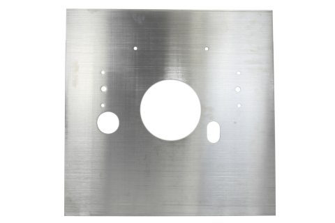 Motor Plate - Dragster / Altered - Mid - 24 x 24 x 0.25 in Thick - Aluminum - Natural - Chevy V8 - Each