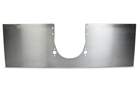 Motor Plate - Front - 36 x 12 x 0.25 in Thick - Aluminum - Natural - Small Block Chevy - Each