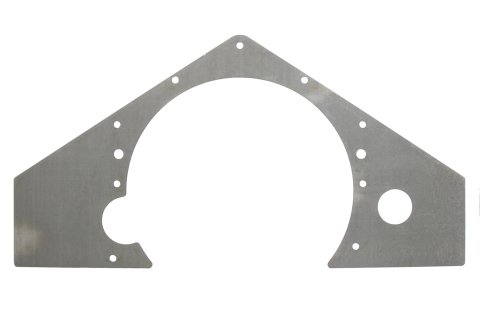 Motor Plate - Mid - 0.090 in Thick - Steel - Natural - Chevy V8 - Each