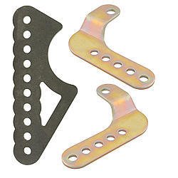 Shock Mount - Rear - Lower - Weld-On - Adjustable - 1/4 in Thick - 1/2 in Mounting Hole - Steel - Natural - 3 in Axle Tube - Pair