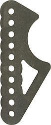 Shock Mounting Housing Bracket - Weld-On - Rear - Lower - 1/4 in Thick - 3/8 in Holes - Steel - Natural - 3 in Axle Tubes - Each