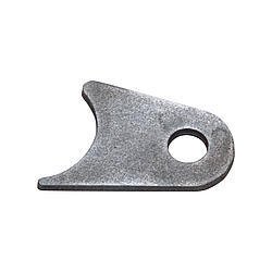 Chassis Tab - Radius - 1/2 in Mounting Hole - 3/16 in Thick - Steel - Natural - 1-5/8 in Tubing - Each