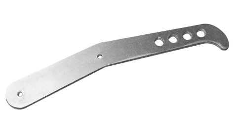 Door or Parachute Handle - 3/16 in Thick - 3/16 in Holes - 10 in Tall - Aluminum - Natural - Each