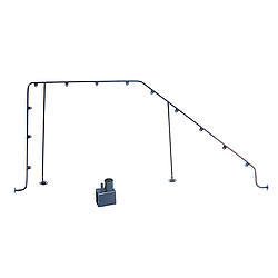 Door Window Frame - 22 ft 5/16 in Tubing - Mounting Tabs - Hardware Included - Bending Fixture - 2-Door - Steel - Natural - Universal - Kit