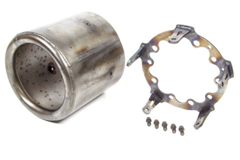 Drive Shaft Loop Can - Chromoly - Natural - 5-Bolt Pinion Supports - Ford 9 in - Each