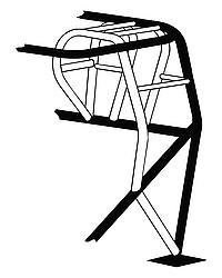 Roll Cage Conversion - Weld-On - Funny Car Cage Add On - 1.625 in Diameter - 0.083 in Wall - Chromoly - Natural - Universal - Kit
