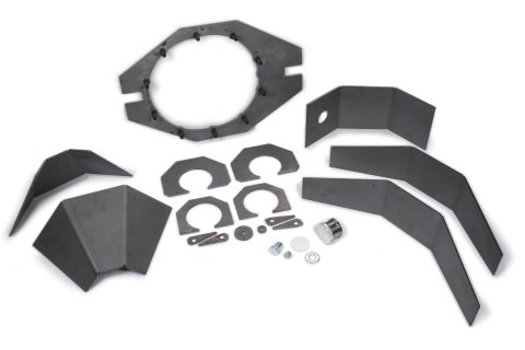 Housing Kit - 3/8 Thick - Housing Ends / Drain / Filler Bung / Vent / Studs - Steel - Natural - Ford 9 in Rear End - Kit