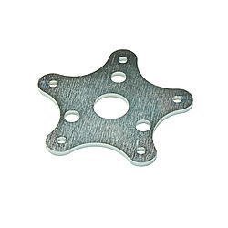 Steering Wheel Adapter - 5-Bolt Wheel to 3-Bolt Quick Disconnect - Steel - Zinc Oxide - Universal - Each