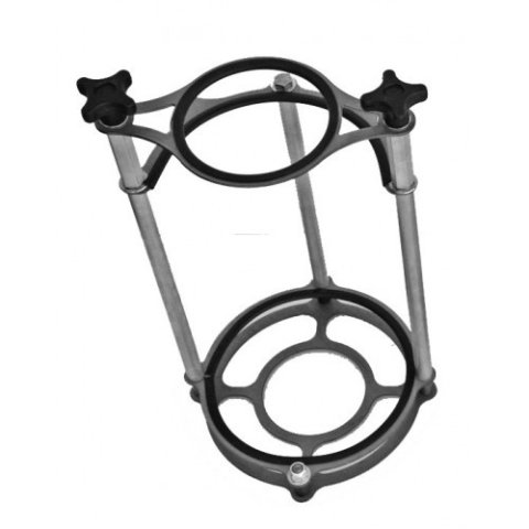 Nitrous Bottle Bracket - Single Bottle - Stand Up - Steel - Natural - 15 lb Bottles - Each