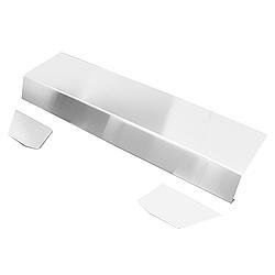 Dash Board Panel - 60 in Wide x 13-1/2 in Deep - 6 in Face - 0.040 in Thick - End Caps Included - Aluminum - Natural - Kit