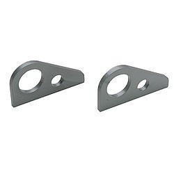Chassis Tie Down Rings - Weld-On - 1-1/4 in Hole - 0.250 in Thick - Steel - Natural - Pair